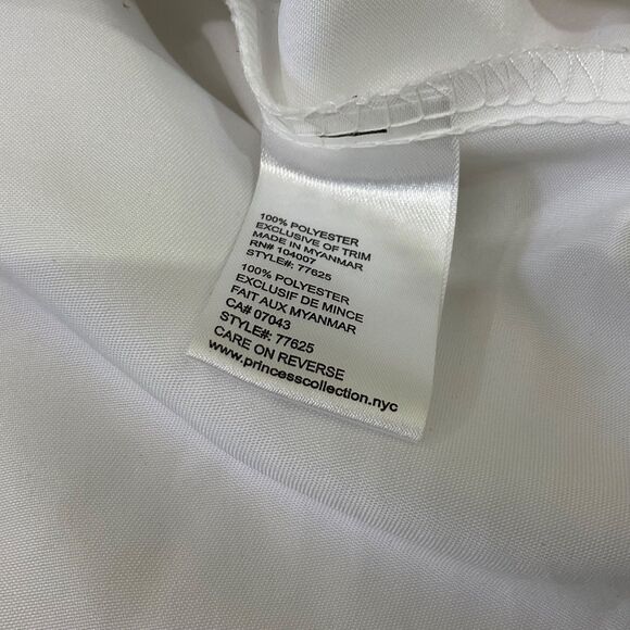 American Princess Girls 7 Fancy Special Occasion Dress White Beaded tulle Fairy - Picture 7 of 9